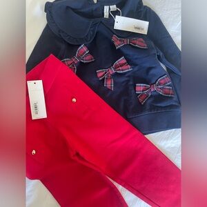 Janie and Jack girls 4t matching set